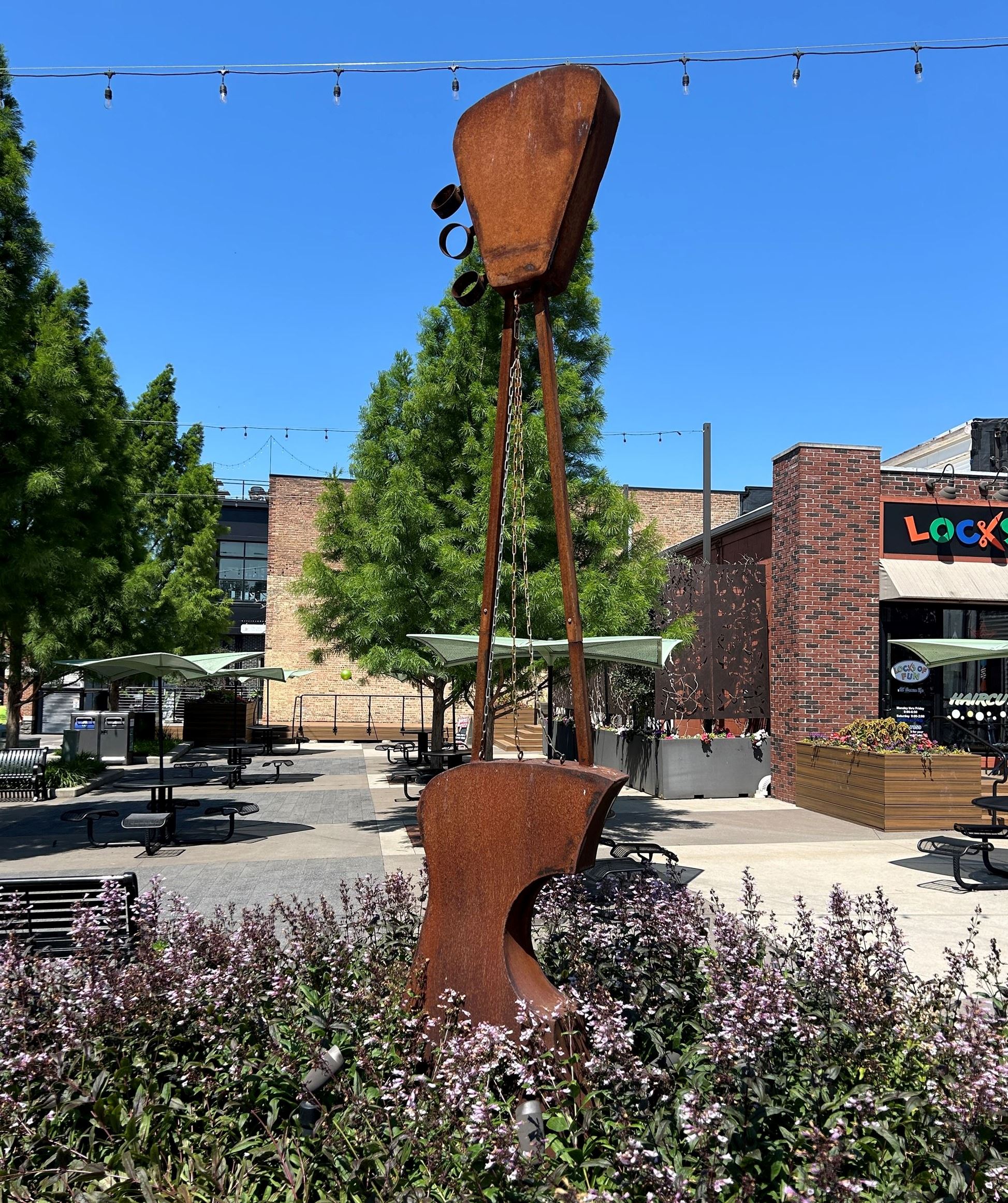 Rusted Melody Sculpture