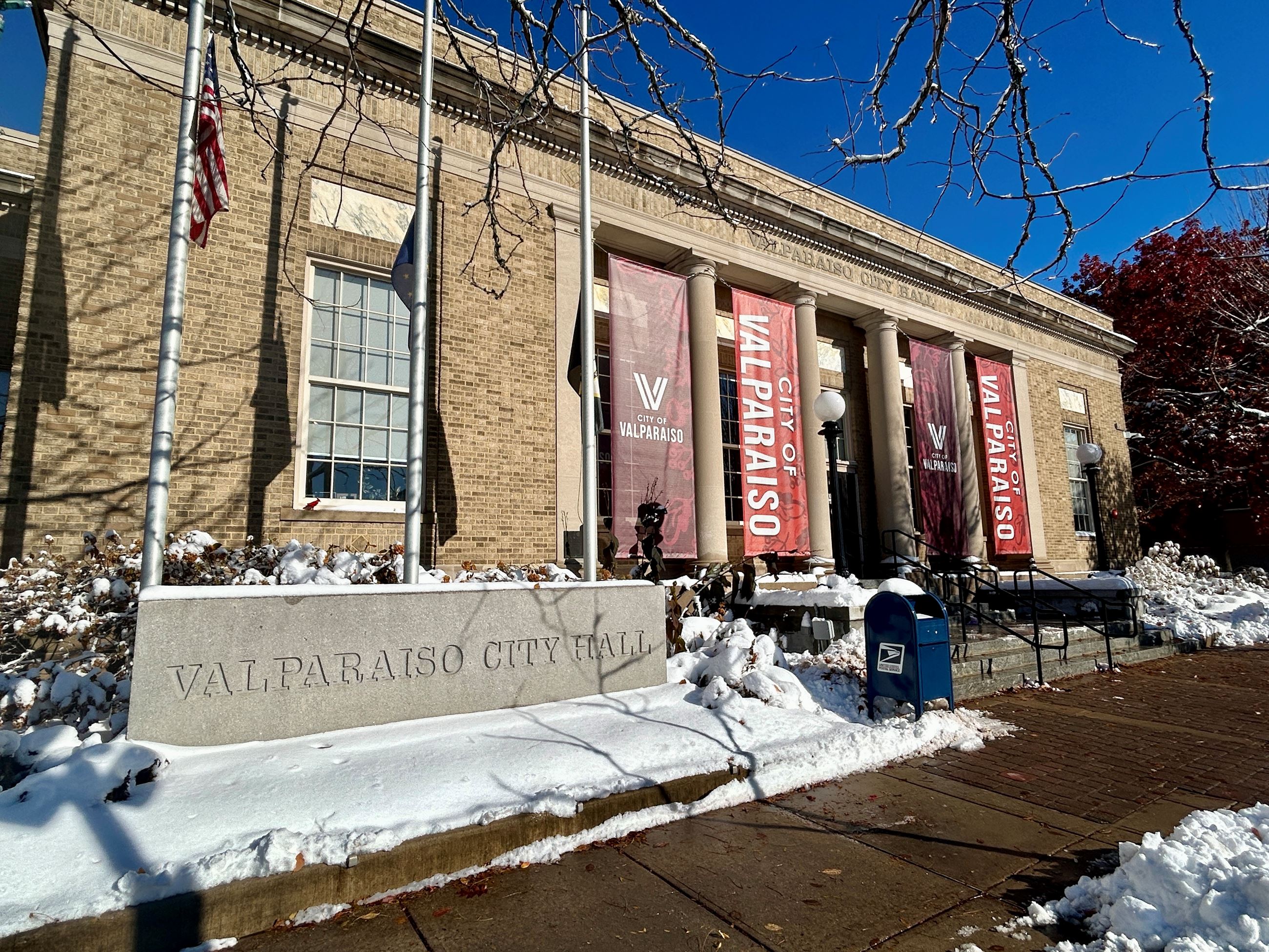 City Hall Snowy Monday